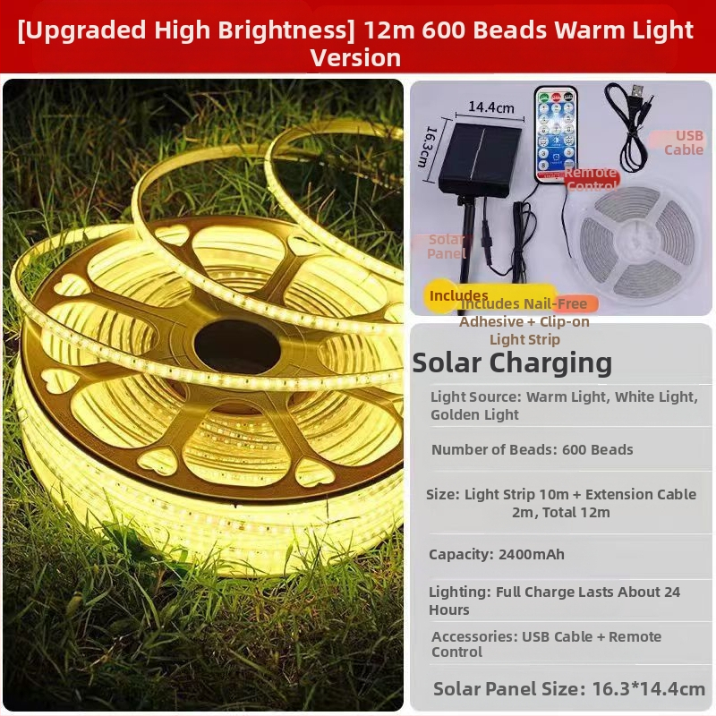 Uus päikesevalgusti välistingimustes kasutatava veekindla üliereda sisehoovi rõdu aia atmosfäärivalgusega villa räästa LED-valgusribaga