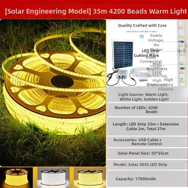 Uus päikesevalgusti välistingimustes kasutatava veekindla üliereda sisehoovi rõdu aia atmosfäärivalgusega villa räästa LED-valgusribaga