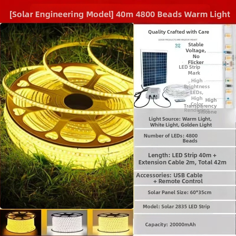 Uus päikesevalgusti välistingimustes kasutatava veekindla üliereda sisehoovi rõdu aia atmosfäärivalgusega villa räästa LED-valgusribaga