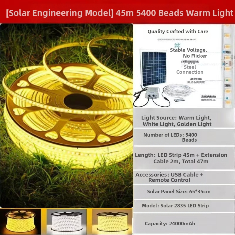 Uus päikesevalgusti välistingimustes kasutatava veekindla üliereda sisehoovi rõdu aia atmosfäärivalgusega villa räästa LED-valgusribaga