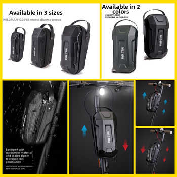 WILD MAN Ηλεκτρικό Σκούτερ EVA με Σκληρό Κέλυφος, Κρεμαστή Τσάντα Γρήγορης Απελευθέρωσης, Πτυσσόμενη Τσάντα Κεφαλής Ηλεκτρικού Ποδηλάτου