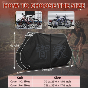 Piiriülene jalgrattakate, veekindel ja päikesekindel välistingimustes sportimiseks, paksendatud Oxfordi riidest vihmakindel ja tolmukindel kate Amazonist