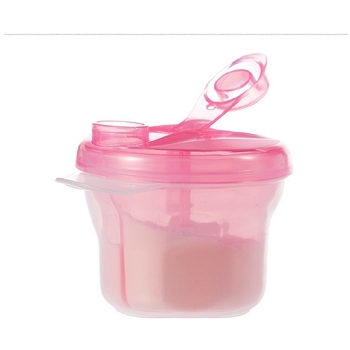 Gamyklinė didmeninė kūdikių pieno miltelių dėžutė Nešiojama pieno miltelių dalytuvo dėžutė Trijų skyrių besisukanti pieno miltelių užkandžių pakuotė