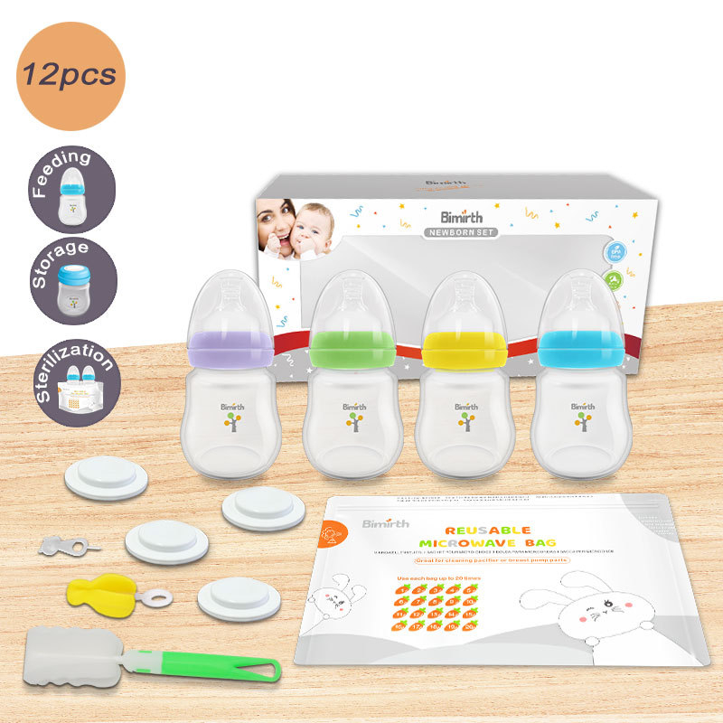 Värviline lutipudelikomplekt kinkekarbis kinkekomplekt vastsündinu kingitus väliskaubandusele beebi PP lutipudel täiskuu ristimiskomplekt