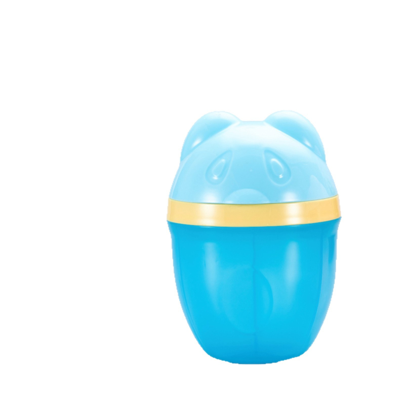 Gamykloje tiesiogiai pagaminta trijų sluoksnių nešiojama pieno miltelių trijų skyrių besisukanti pieno miltelių dėžutė naujagimio pieno miltelių laikymo dėžutė