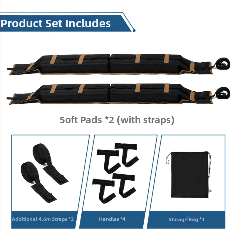 Мека подложка за покрива на автомобила, багажник за багажник, защитно покритие за сърф, сноуборд, противоплъзгаща се мека подложка за багаж