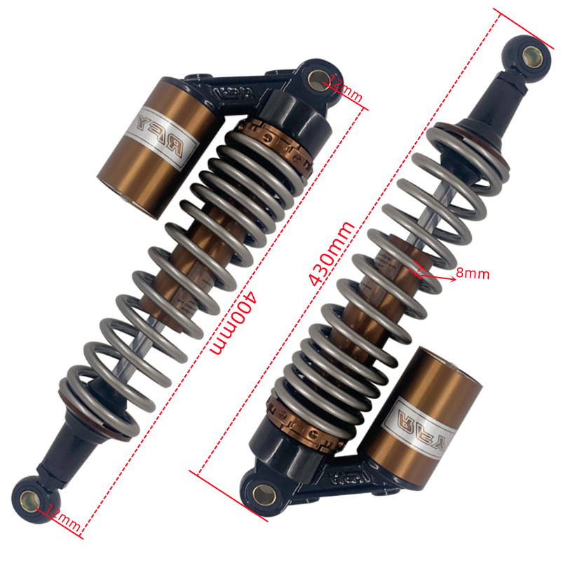 RFY400 мм разстояние между отворите, амортисьор за мотоциклет, модификация на буфера, задвижване на четирите колела, картинг, ATV, хидравличен цилиндър за задно окачване