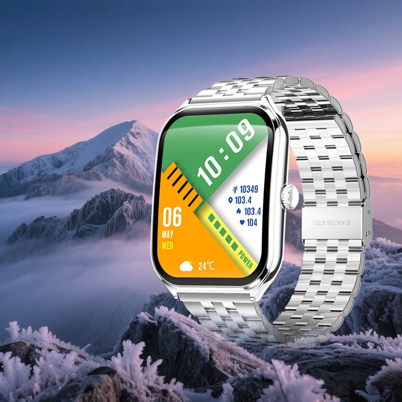 Határokon átnyúló Mt61 okosóra AMOLED ultravékony ívelt képernyővel Bluetooth hívásinformációval, lépésszámláló sportóra