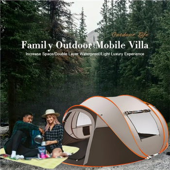 Õues telkimiseks mõeldud kiiravatav telk, paadikujuline sääsekindel telk, kaasaskantav, tuulekindel, vihmakindel, paksendatud Oxford-riidest