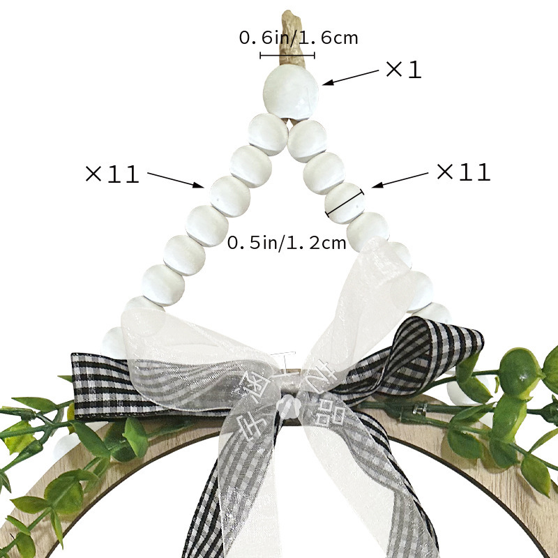 Üreges fa koszorú Márka Home English Wood Wood Brand Húsvéti Karácsonyi Lakberendezés Ajtómedál