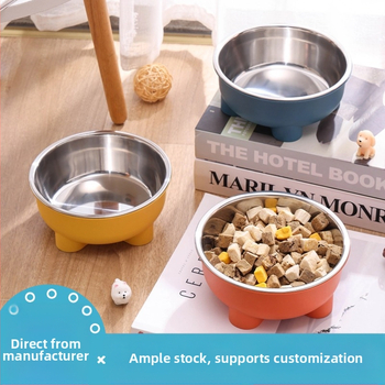 raktáron nagykereskedelmi cukorka színű kisállat tál kutyatál macskatál kisállat kutyatál könnyen tisztítható kisállat kellékek négy sarok csúszásmentes tál