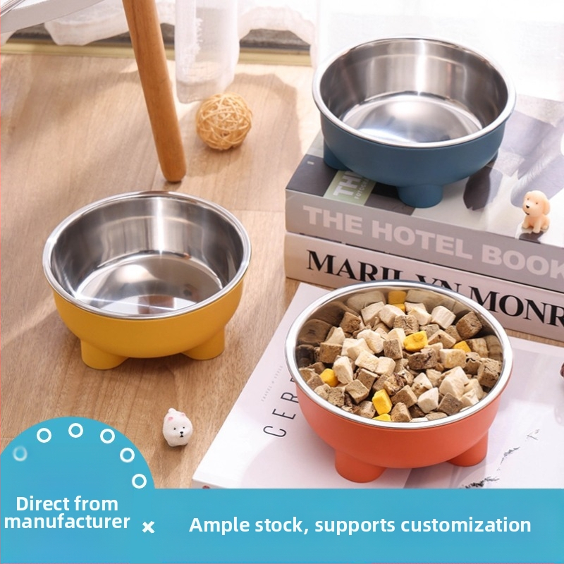raktáron nagykereskedelmi cukorka színű kisállat tál kutyatál macskatál kisállat kutyatál könnyen tisztítható kisállat kellékek négy sarok csúszásmentes tál
