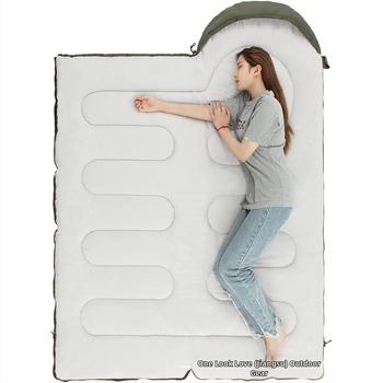 Kohandatud välistingimustes kasutatav täiskasvanute üheinimese magamiskott, telkimisstiilis paksendatud magamiskott, Amazoni enimmüüdud puhta värvi magamiskott