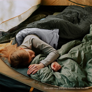 Kohandatud välistingimustes kasutatav täiskasvanute üheinimese magamiskott, telkimisstiilis paksendatud magamiskott, Amazoni enimmüüdud puhta värvi magamiskott