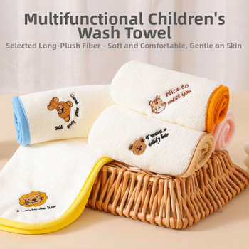 Spalvotas kvadratinis kūdikio marlės rankšluostis su minkštu kraštu. Vaikiškas mažas kvadratinis kūdikio darželio veido rankšluostis 30 * 30 cm.