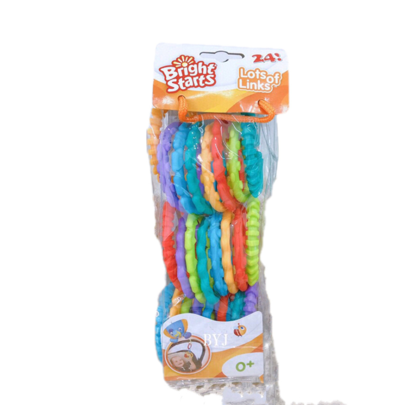 Vaivorykštės kramtukas kūdikiui Vaivorykštės žiedas Kramtukas Didmeninė prekyba Saugus plastikinis sankabos žiedas