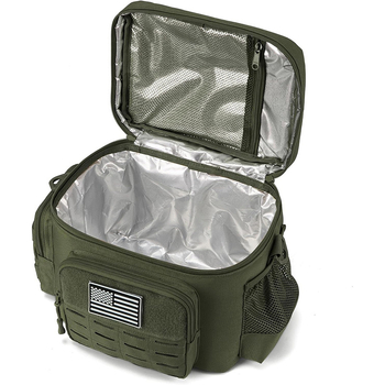 Guangdžou gamyklos kamufliažinis izoliuotas krepšys, didelės talpos lauko pikniko nepralaidus pietų dėžutės krepšys, biuro darbuotojo pietų krepšys „Bento“