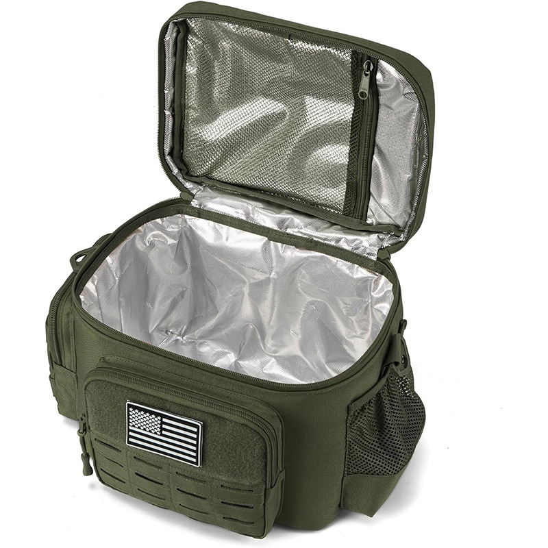 Guangdžou gamyklos kamufliažinis izoliuotas krepšys, didelės talpos lauko pikniko nepralaidus pietų dėžutės krepšys, biuro darbuotojo pietų krepšys „Bento“