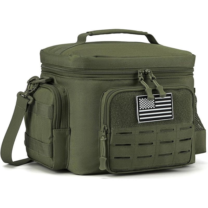 Guangdžou gamyklos kamufliažinis izoliuotas krepšys, didelės talpos lauko pikniko nepralaidus pietų dėžutės krepšys, biuro darbuotojo pietų krepšys „Bento“