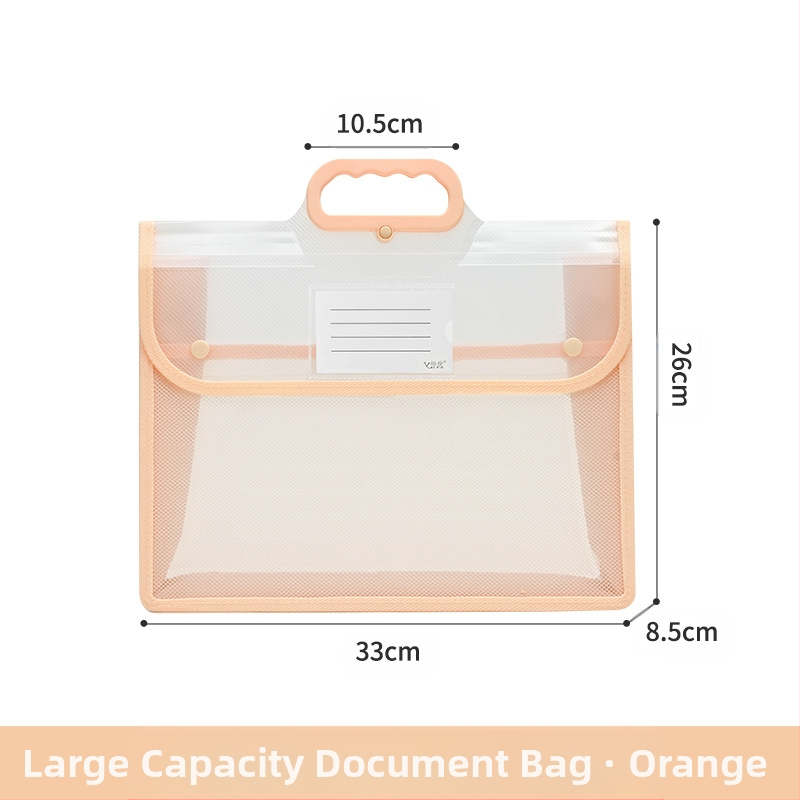 Läbipaistev dokumendikott, veekindel PP-klõpsuga hoiukott, õpilase testkott, suure mahutavusega A4 infokott, koolikott, õppematerjal