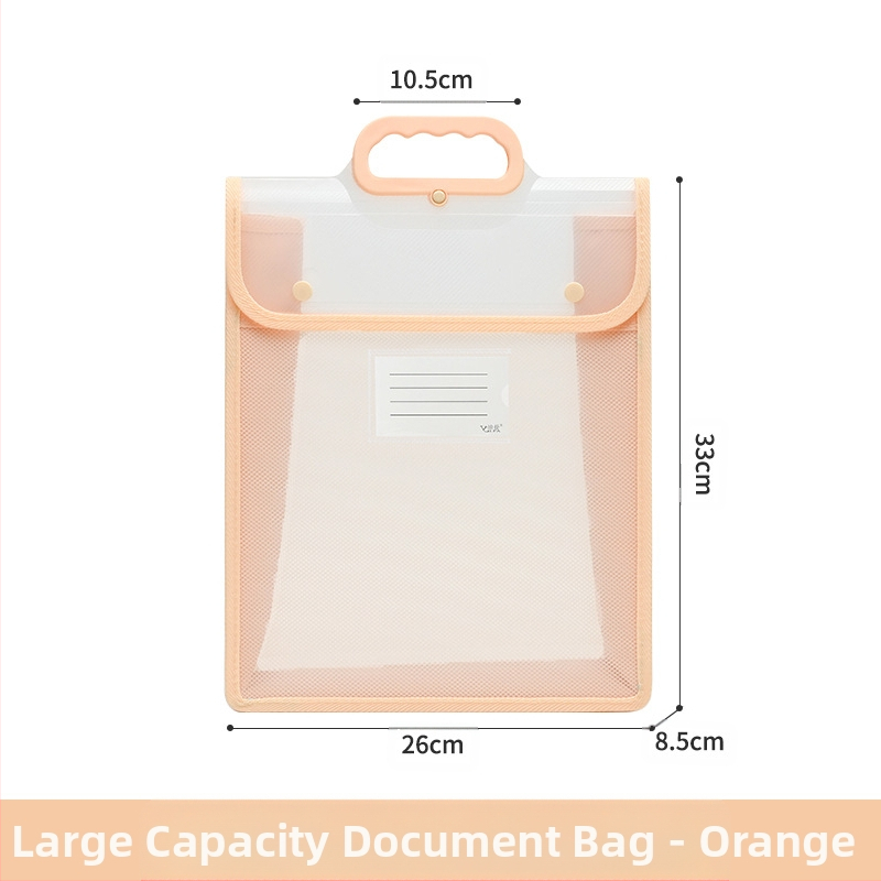 Läbipaistev dokumendikott, veekindel PP-klõpsuga hoiukott, õpilase testkott, suure mahutavusega A4 infokott, koolikott, õppematerjal