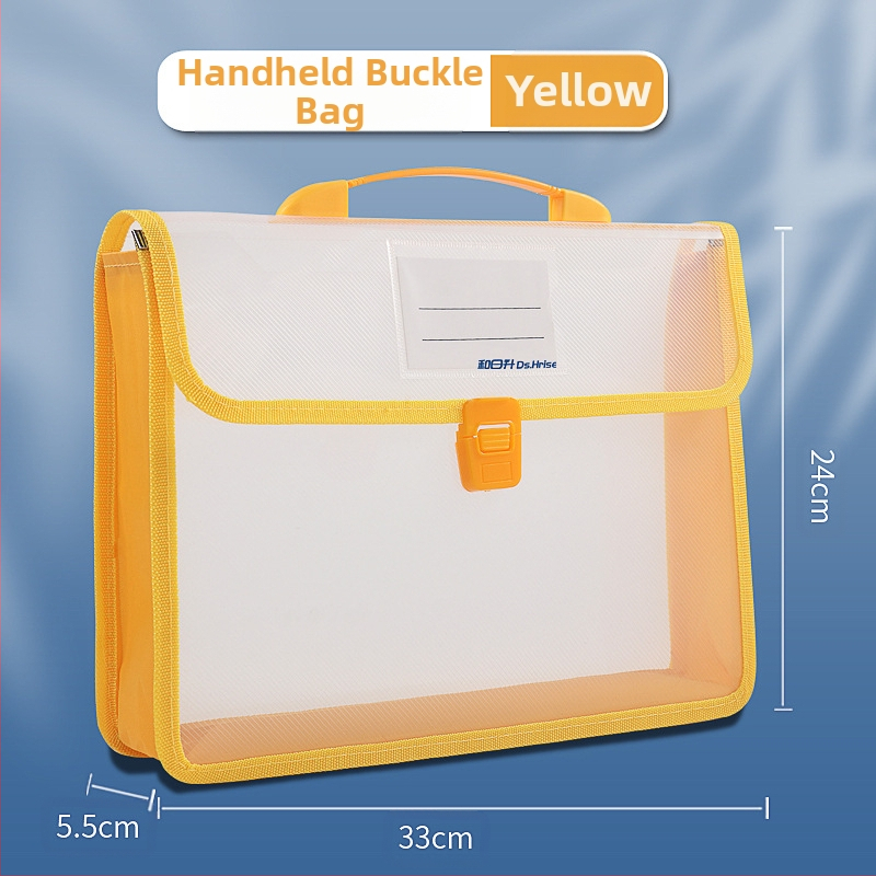 Преносима чанта за документи A4, информационна чанта, триизмерна, с голям капацитет, чанта за съхранение на учебници и данни, водоустойчива и преносима