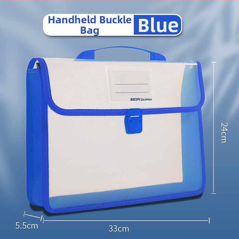 Преносима чанта за документи A4, информационна чанта, триизмерна, с голям капацитет, чанта за съхранение на учебници и данни, водоустойчива и преносима