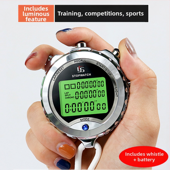 Metallist elektrooniline stopper taimer professionaalne kohtuniku võistlus kergejõustiku jooksutreening üliõpilaste fitnessvõistlus