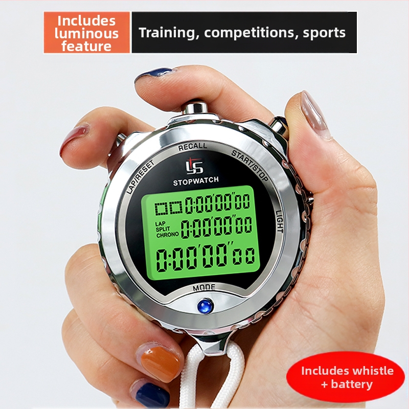 Metallist elektrooniline stopper taimer professionaalne kohtuniku võistlus kergejõustiku jooksutreening üliõpilaste fitnessvõistlus