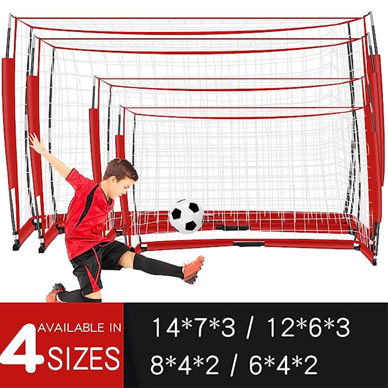 Ruudukujuline jalgpallivärav Kokkupandav välistingimustes sportimiseks Laste treeningjalgpallivõrk Sise- ja välistingimustes hulgimüük Kodu