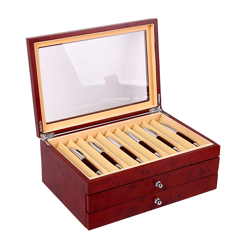 Hulgimüük laos vintage pastapliiatsi kapis kirjatarvete kastis pastapliiatsi allkirjaga pastapliiatsi vitriinkapp värvitud puidust sigarikollektsioon