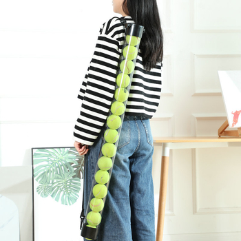 Värviline läbipaistev plastmassist ümmargune pallitoru, pikendatud pallitoru, tennisepalli valija, pallikorv, pallikorv, palliämber