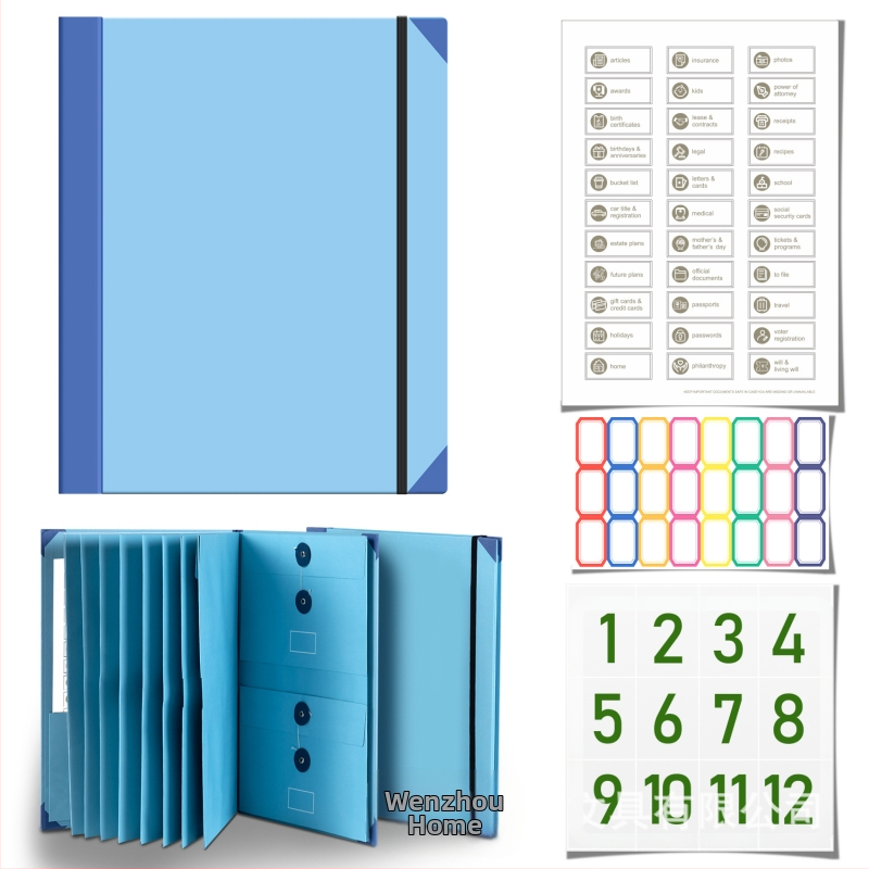 Piiriülene kaustade kataloog, mis sisaldab Manila taskukausta ja organipakendit, 20 tk