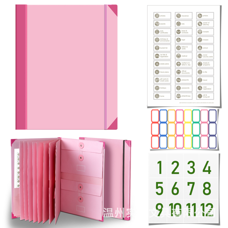 Piiriülene kaustade kataloog, mis sisaldab Manila taskukausta ja organipakendit, 20 tk