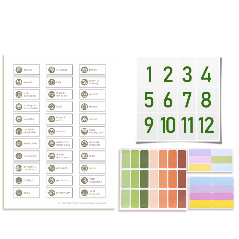 Piiriülene kaustade kataloog, mis sisaldab Manila taskukausta ja organipakendit, 20 tk