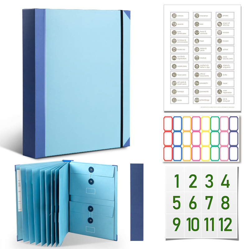 Piiriülene kaustade kataloog, mis sisaldab Manila taskukausta ja organipakendit, 20 tk