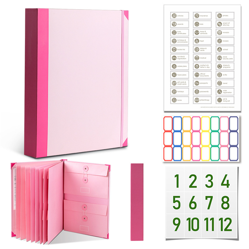 Piiriülene kaustade kataloog, mis sisaldab Manila taskukausta ja organipakendit, 20 tk