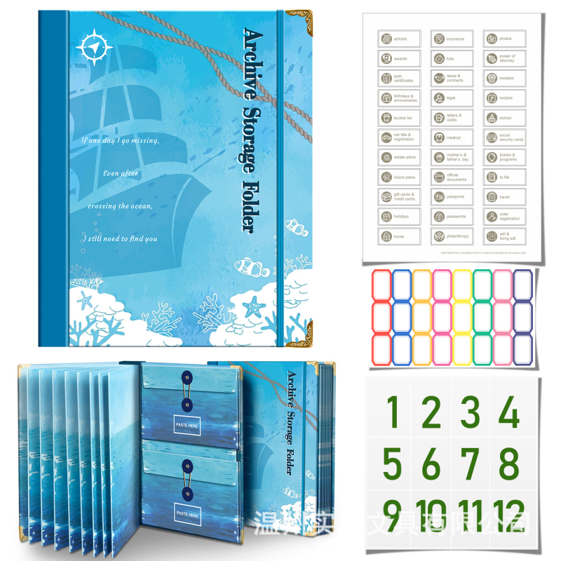 Piiriülene kaustade kataloog, mis sisaldab Manila taskukausta ja organipakendit, 20 tk