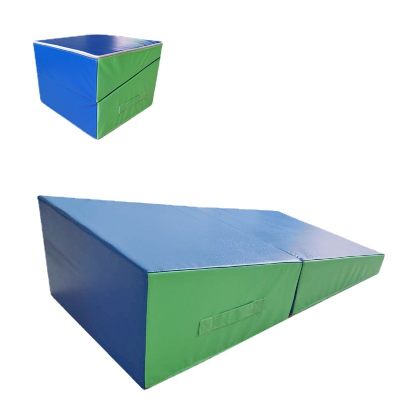 Мека гимнастика, триъгълник, голям наклон, оборудване за сензорно обучение за ранно образование за деца, мека чанта, сгъваема пързалка за катерене, салто