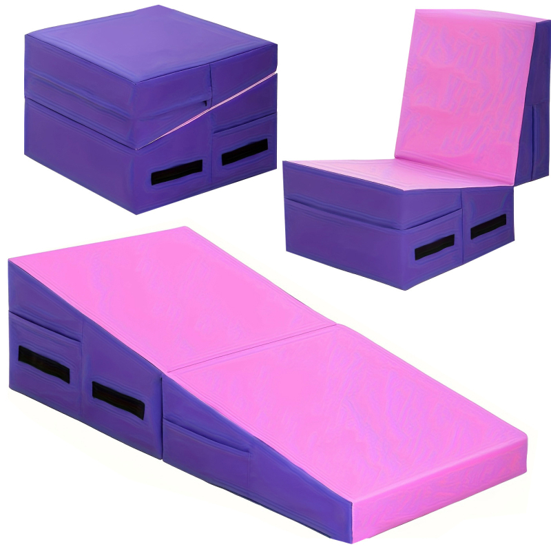 Мека гимнастика, триъгълник, голям наклон, оборудване за сензорно обучение за ранно образование за деца, мека чанта, сгъваема пързалка за катерене, салто