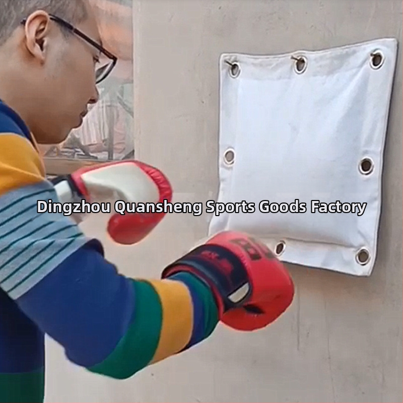 Инчова боксова мишена на Брус Ли, празна кожена мишена за стена Уинг Чун, инчова силова боксова мишена, ръчна мишена, железен пясък, торба с пясък с палма