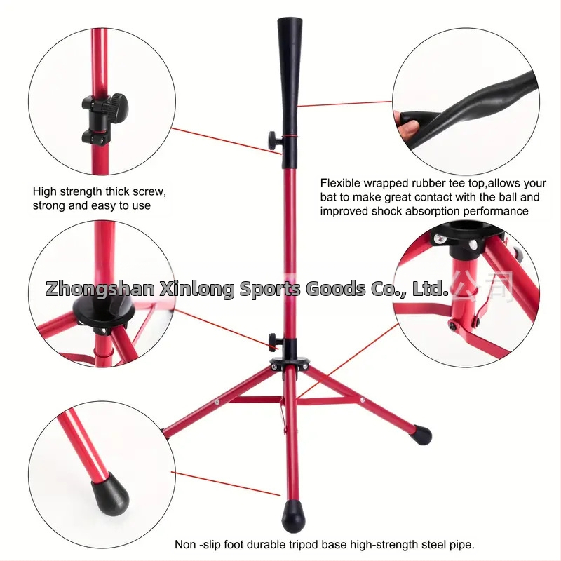 На склад едро бейзбол софтбол ударна база бейзболна тренировка Т-стол Т-стойка треньор преносим статив удряне