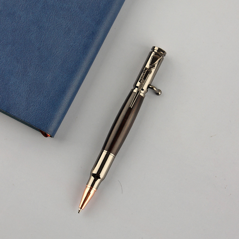 Laos hulgimüügis imitatsiooniga püstolpliiats, multifunktsionaalne logoga metallist pressitud pastapliiats, poltpliiats, vahetatav geelpliiats