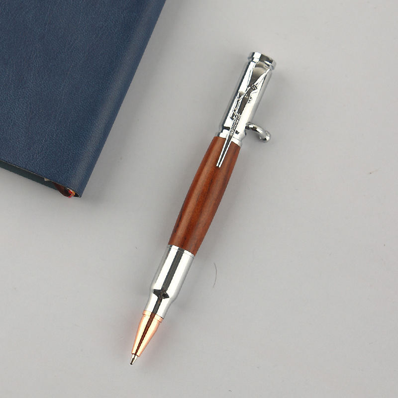 Laos hulgimüügis imitatsiooniga püstolpliiats, multifunktsionaalne logoga metallist pressitud pastapliiats, poltpliiats, vahetatav geelpliiats