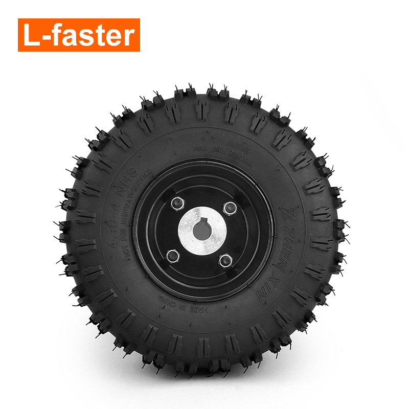4.10-4 надуваема офроуд гума 10-инчово колело 17 мм отвор за вал за електрическа количка за инвалидни колички