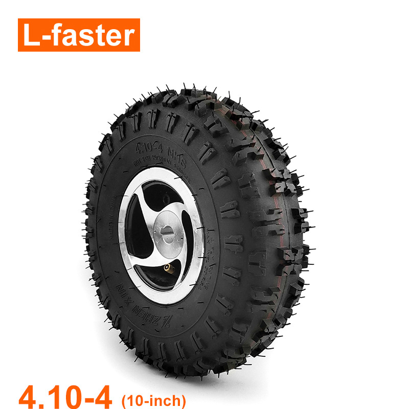 4.10-4 надуваема офроуд гума 10-инчово колело 17 мм отвор за вал за електрическа количка за инвалидни колички