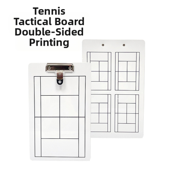 Тактическа дъска за тенис, преносима универсална клипс настолна игра, ръководство за треньор, упражнения, двустранна, записваема, изтриваема бяла дъска