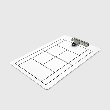 Тактическа дъска за тенис, преносима универсална клипс настолна игра, ръководство за треньор, упражнения, двустранна, записваема, изтриваема бяла дъска