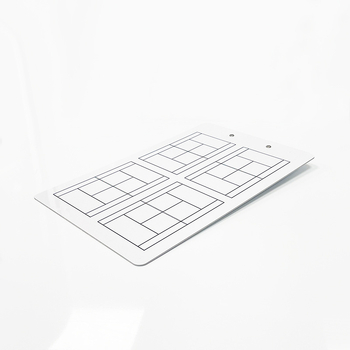 Тактическа дъска за тенис, преносима универсална клипс настолна игра, ръководство за треньор, упражнения, двустранна, записваема, изтриваема бяла дъска