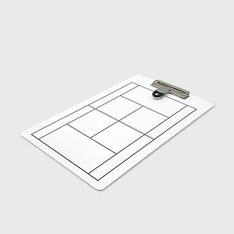 Тактическа дъска за тенис, преносима универсална клипс настолна игра, ръководство за треньор, упражнения, двустранна, записваема, изтриваема бяла дъска